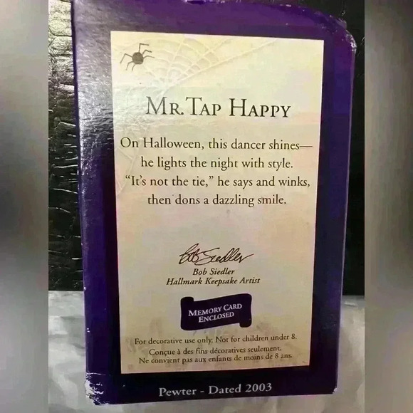 HALLMARK Keepsake 2003 Halloween Ornament 'MR. TAP HAPPY' Dancing Skeleton - Picture 2 of 6